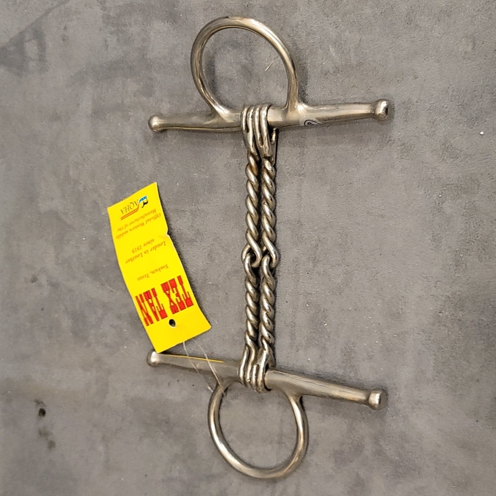 Tex Tan Full Cheek Snaffle Bit Winchester Double Twisted Wire